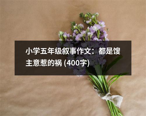 小學(xué)五年級(jí)敘事作文：都是餿主意惹的禍 (400字)