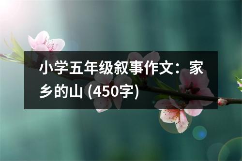 小學(xué)五年級(jí)敘事作文：家鄉(xiāng)的山 (450字)