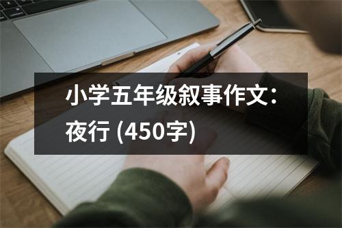小學(xué)五年級敘事作文：夜行 (450字)