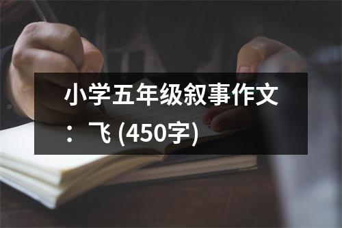 小學(xué)五年級(jí)敘事作文：飛 (450字)