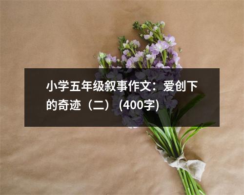 小學(xué)五年級(jí)敘事作文：愛創(chuàng)下的奇跡（二） (400字)
