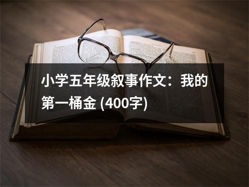 小學五年級敘事作文：我的第一桶金 (400字)