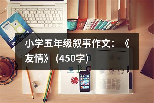 小學(xué)五年級(jí)敘事作文：《友情》 (450字)