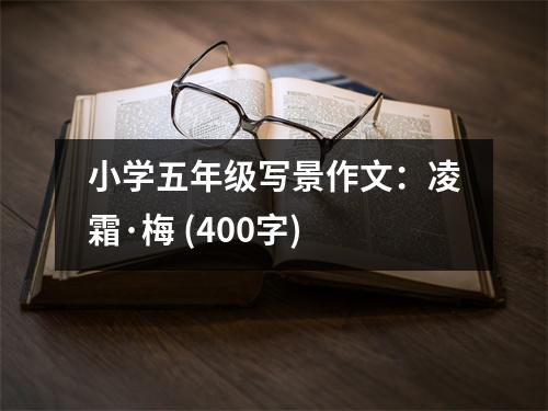 小學五年級寫景作文：凌霜·梅 (400字)