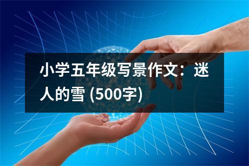 小學(xué)五年級(jí)寫(xiě)景作文：迷人的雪 (500字)