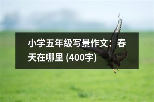 小學(xué)五年級(jí)寫景作文：春天在哪里 (400字)