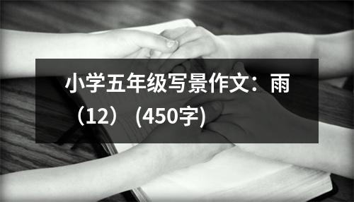 小學(xué)五年級寫景作文：雨（12） (450字)