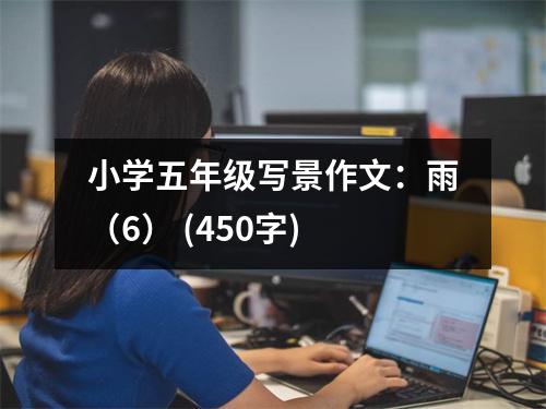 小學(xué)五年級寫景作文：雨（6） (450字)