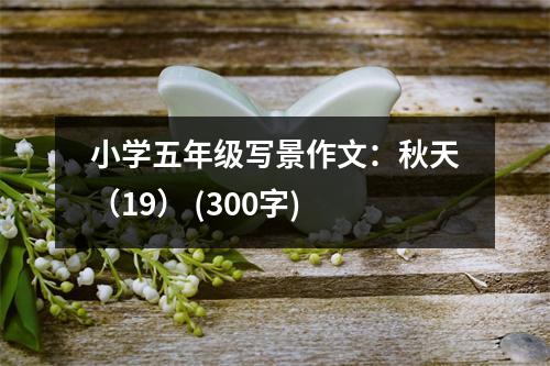 小學(xué)五年級(jí)寫(xiě)景作文：秋天（19） (300字)