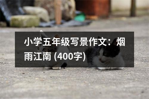 小學(xué)五年級寫景作文：煙雨江南 (400字)