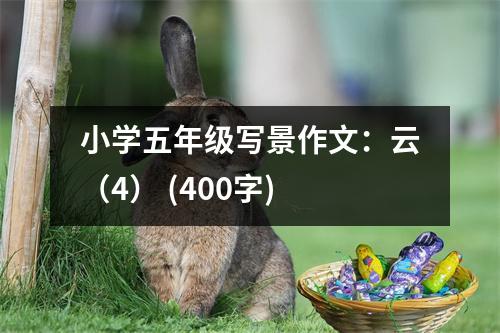 小學(xué)五年級寫景作文：云（4） (400字)