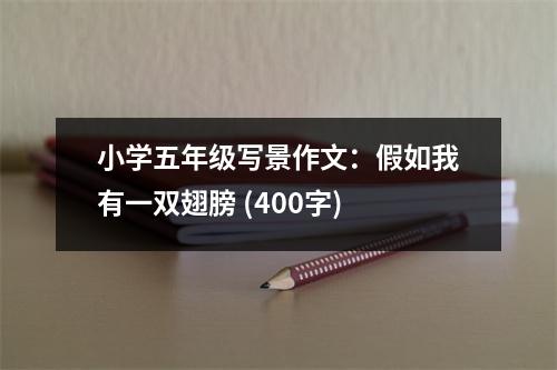 小學(xué)五年級(jí)寫景作文：假如我有一雙翅膀 (400字)