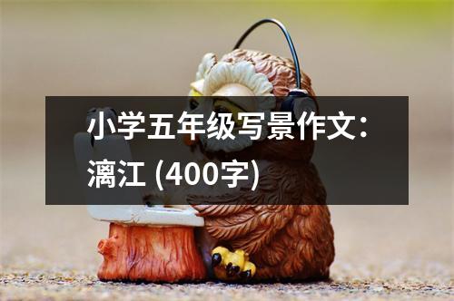 小學(xué)五年級寫景作文：漓江 (400字)