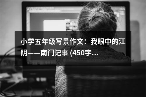小學(xué)五年級(jí)寫景作文：我眼中的江陰——南門記事 (450字)