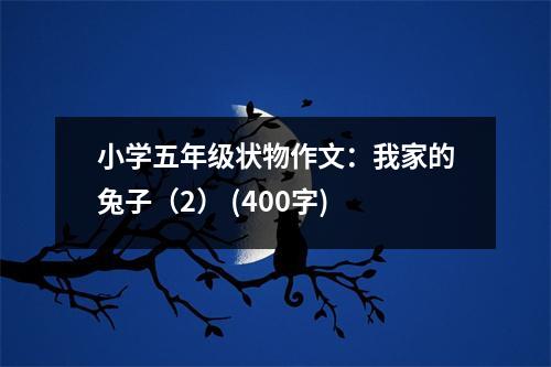 小學(xué)五年級(jí)狀物作文：我家的兔子（2） (400字)