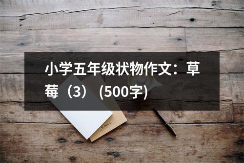 小學(xué)五年級(jí)狀物作文：草莓（3） (500字)