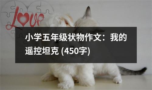 小學(xué)五年級狀物作文：我的遙控坦克 (450字)