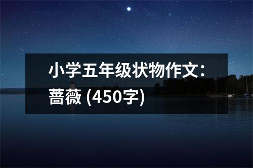 小學(xué)五年級狀物作文：薔薇 (450字)