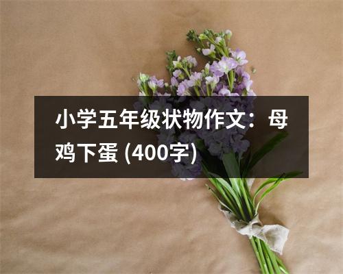 小學(xué)五年級(jí)狀物作文：母雞下蛋 (400字)
