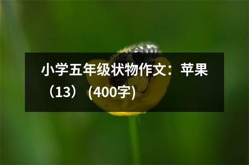 小學(xué)五年級狀物作文：蘋果（13） (400字)