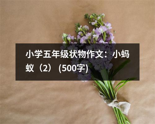 小學(xué)五年級(jí)狀物作文：小螞蟻（2） (500字)