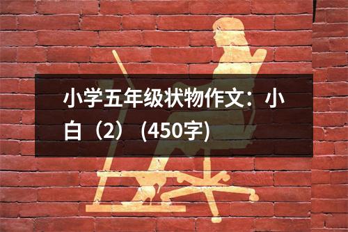 小學(xué)五年級狀物作文：小白（2） (450字)