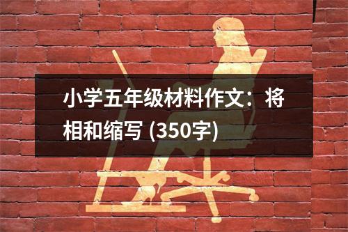 小學(xué)五年級(jí)材料作文：將相和縮寫 (350字)