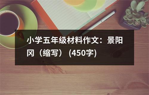 小學(xué)五年級(jí)材料作文：景陽岡（縮寫） (450字)