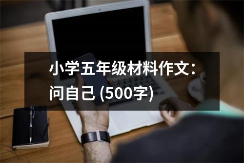 小學(xué)五年級(jí)材料作文：?jiǎn)栕约?(500字)