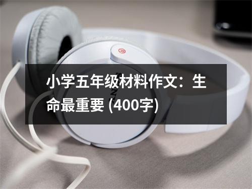 小學(xué)五年級(jí)材料作文：生命最重要 (400字)