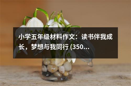 小學五年級材料作文：讀書伴我成長，夢想與我同行 (350字)