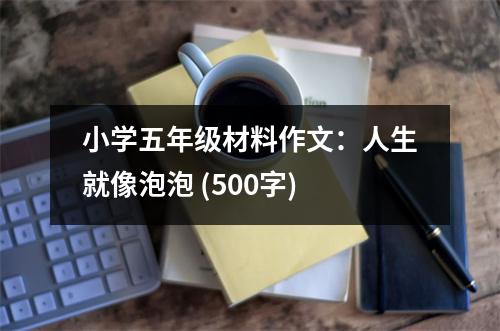 小學(xué)五年級(jí)材料作文：人生就像泡泡 (500字)