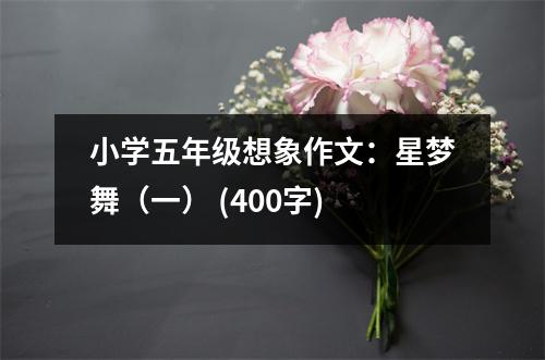 小學五年級想象作文：星夢舞（一） (400字)