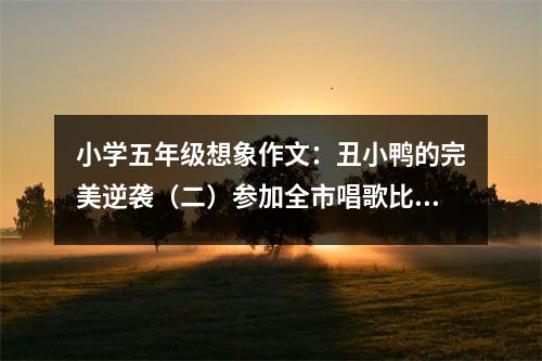 小學(xué)五年級(jí)想象作文：丑小鴨的完美逆襲（二）參加全市唱歌比賽 (550字)
