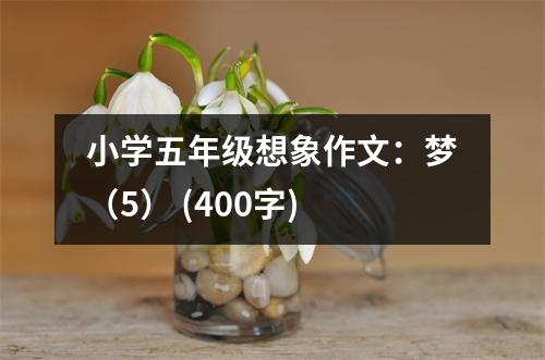 小學五年級想象作文：夢（5） (400字)