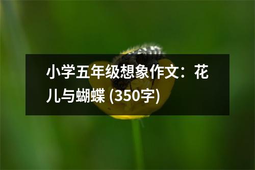 小學(xué)五年級想象作文：花兒與蝴蝶 (350字)