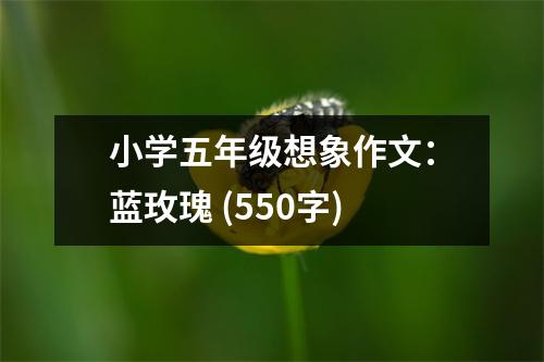 小學(xué)五年級(jí)想象作文：藍(lán)玫瑰 (550字)