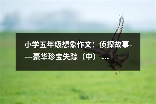 小學(xué)五年級想象作文：偵探故事----豪華珍寶失蹤（中） (500字)