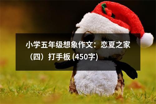 小學(xué)五年級想象作文：戀夏之家（四）打手板 (450字)