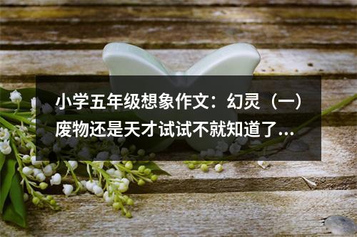 小學(xué)五年級想象作文：幻靈（一）廢物還是天才試試不就知道了 (600字)