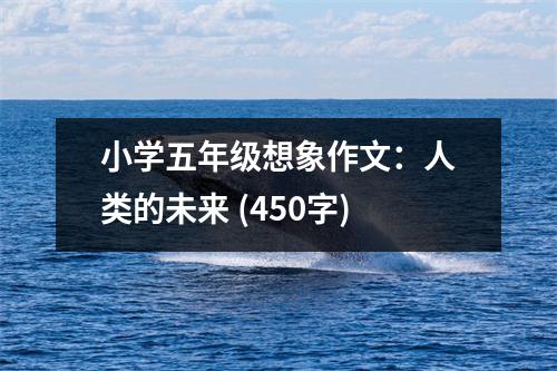 小學(xué)五年級(jí)想象作文：人類的未來(lái) (450字)