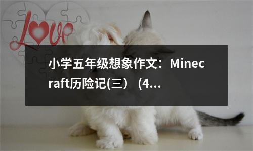 小學(xué)五年級(jí)想象作文：Minecraft歷險(xiǎn)記(三） (450字)