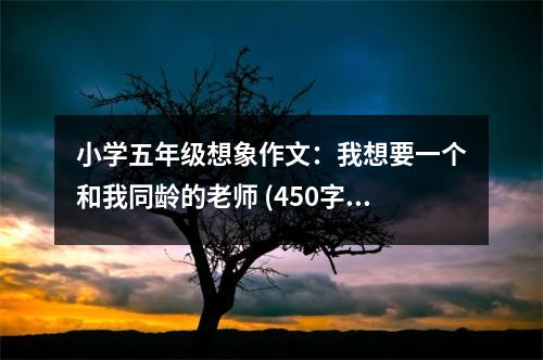 小學(xué)五年級想象作文：我想要一個(gè)和我同齡的老師 (450字)