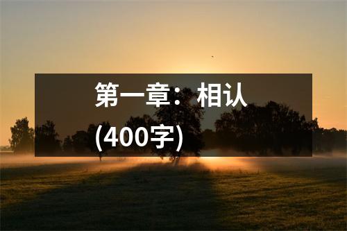 第一章：相認 (400字)
