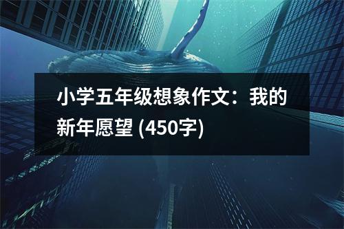 小學(xué)五年級想象作文：我的新年愿望 (450字)