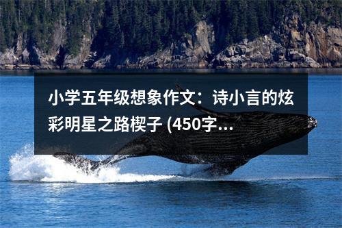 小學(xué)五年級(jí)想象作文：詩小言的炫彩明星之路楔子 (450字)