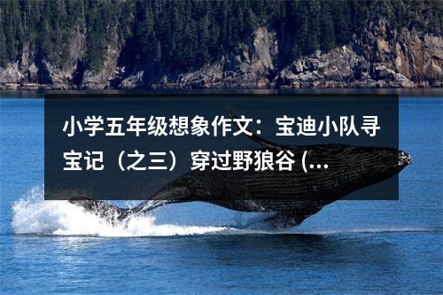 小學五年級想象作文：寶迪小隊尋寶記（之三）穿過野狼谷 (500字)