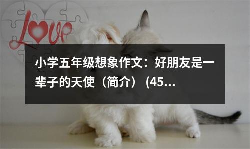 小學(xué)五年級想象作文：好朋友是一輩子的天使（簡介） (450字)