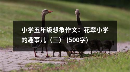 小學(xué)五年級想象作文：花翠小學(xué)的趣事兒（三） (500字)