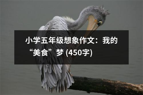 小學五年級想象作文：我的“美食”夢 (450字)